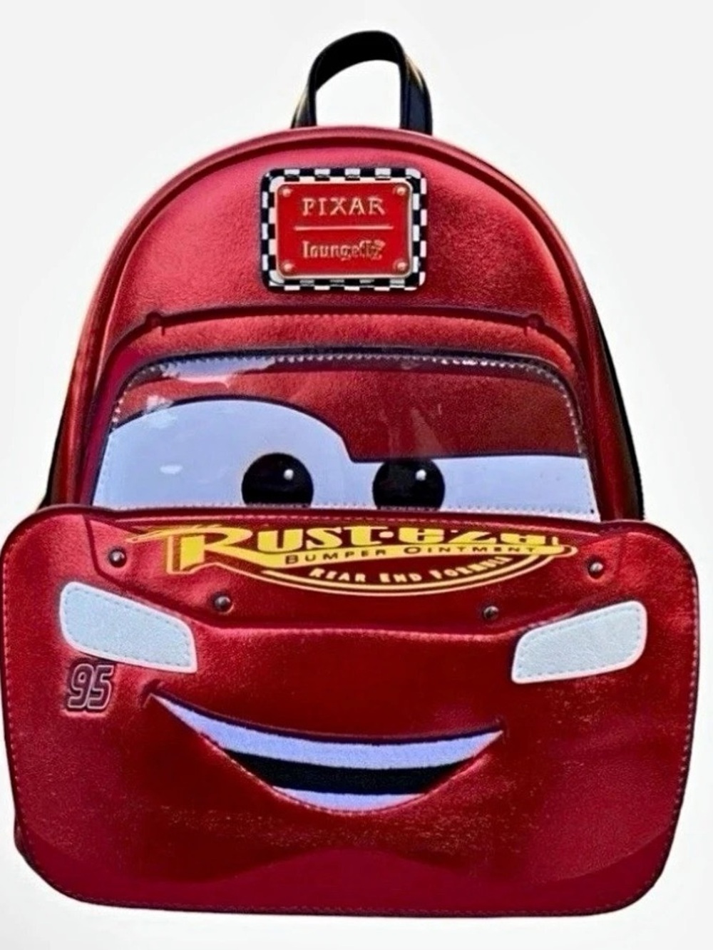 Loungefly Disney Pixar Cars Lightning McQueen Light-Up Mini Backpack NWT